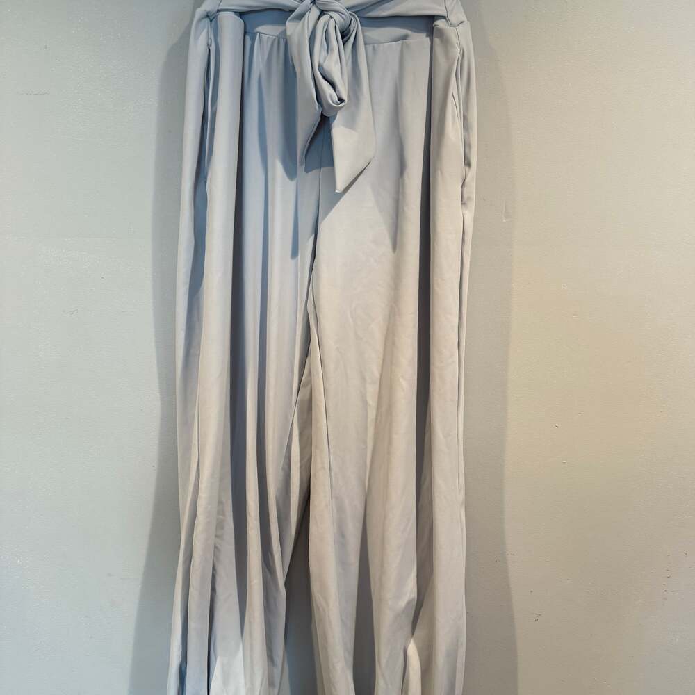 Halara Tie Front High Waisted Jogger Pants Light Gray | Women’s XS Regular